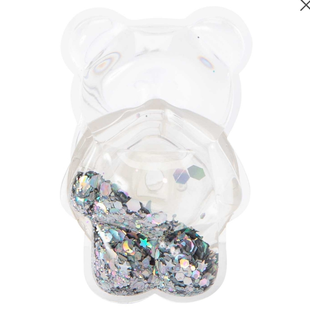 Phone Grip with Squishy Glitter Bear Design - Picture 4 of 6